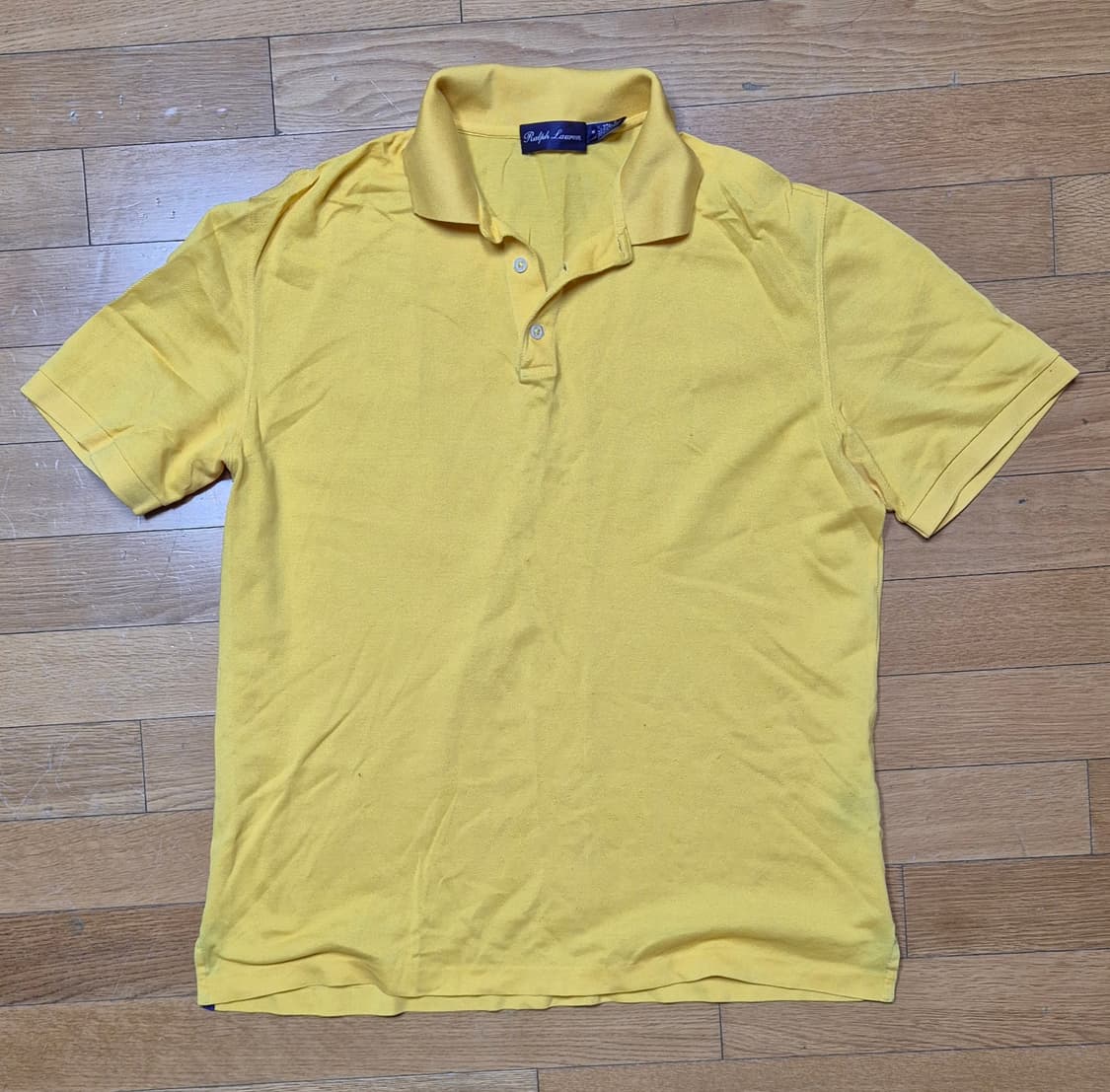 랄프로렌 퍼플라벨 노란색 폴로 셔츠 상품이미지1