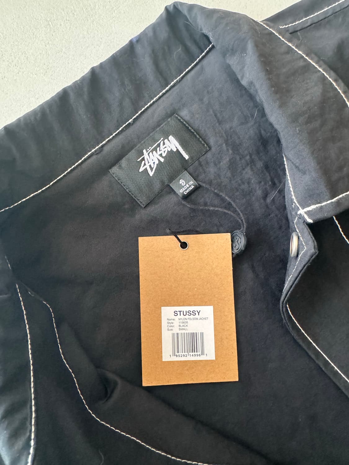 스투시 워크자켓 생활방수 블랙 s사이즈 상품이미지3