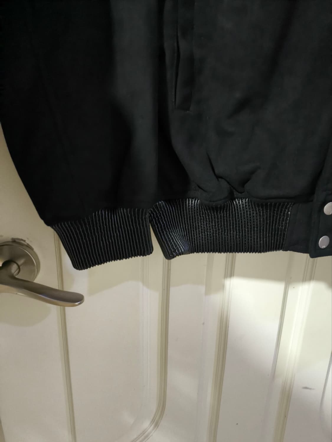 L 브이투 레더 스웨이드 블루종 상품이미지3