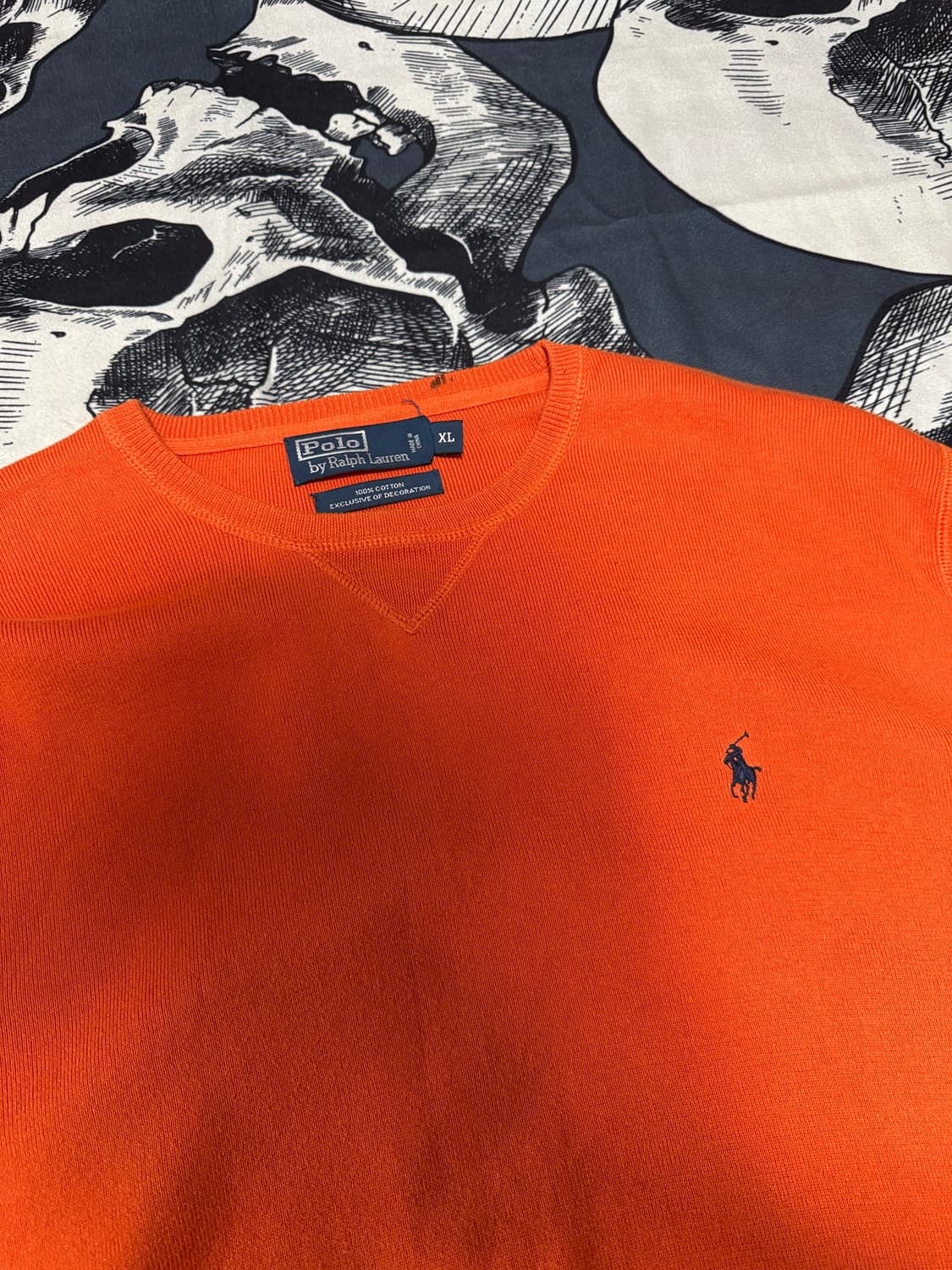 폴로 주황 니트 XL사이즈 상품이미지2