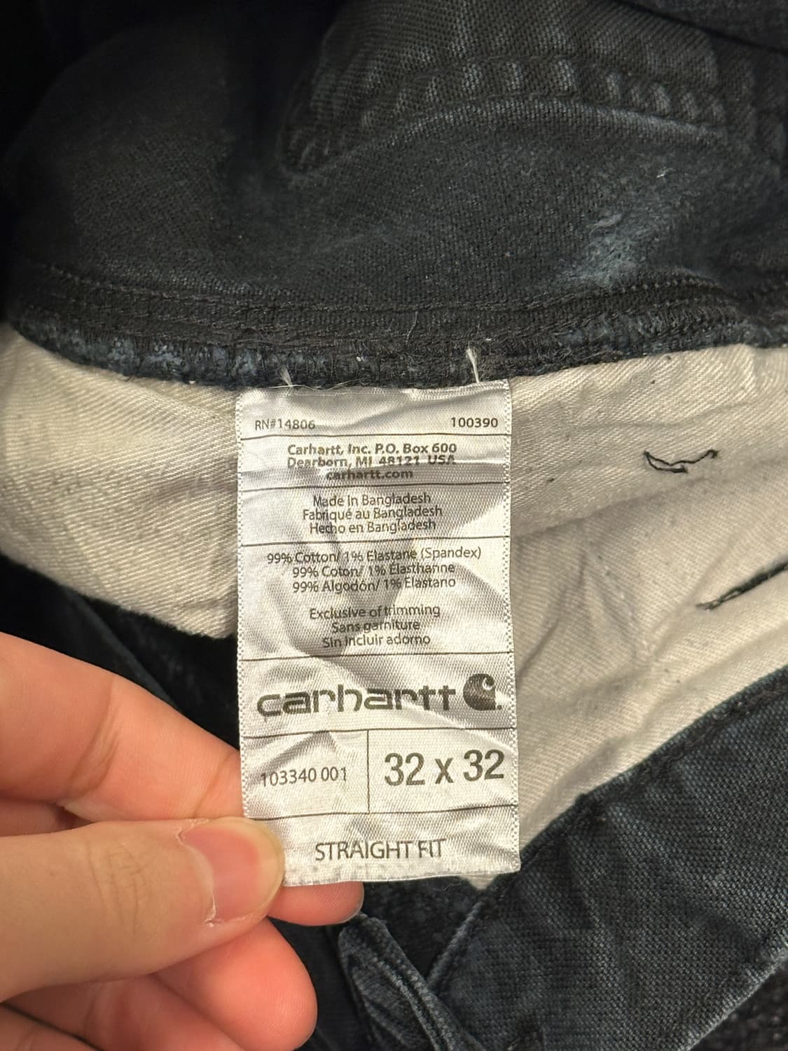Carhartt 칼하트 더블니 데님팬츠 32x32 상품이미지5