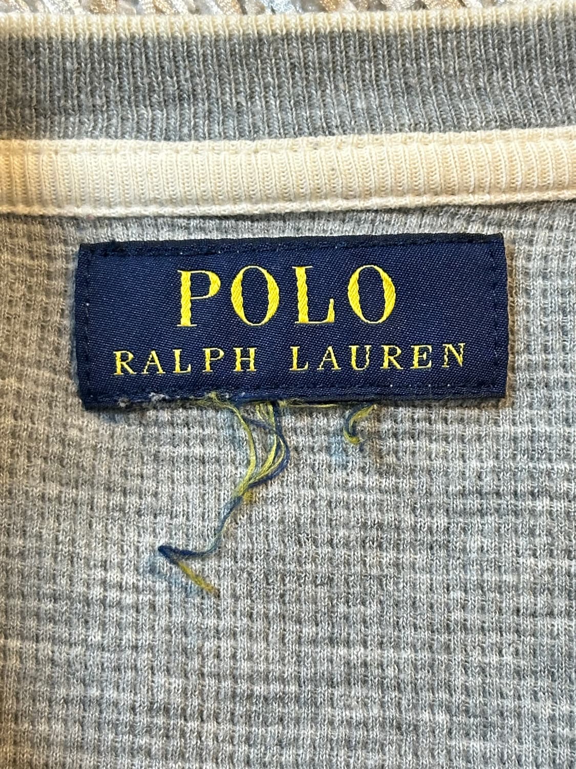 폴로 랄프로렌 POLO 신형 화이트포니 와플 롱슬리브 그레이 상품이미지4