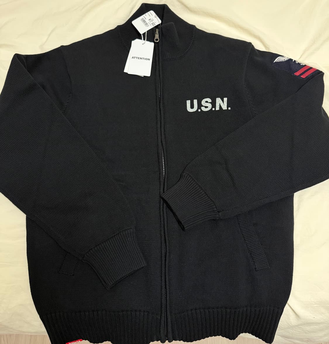 아비렉스 집업 블랙  상품이미지1