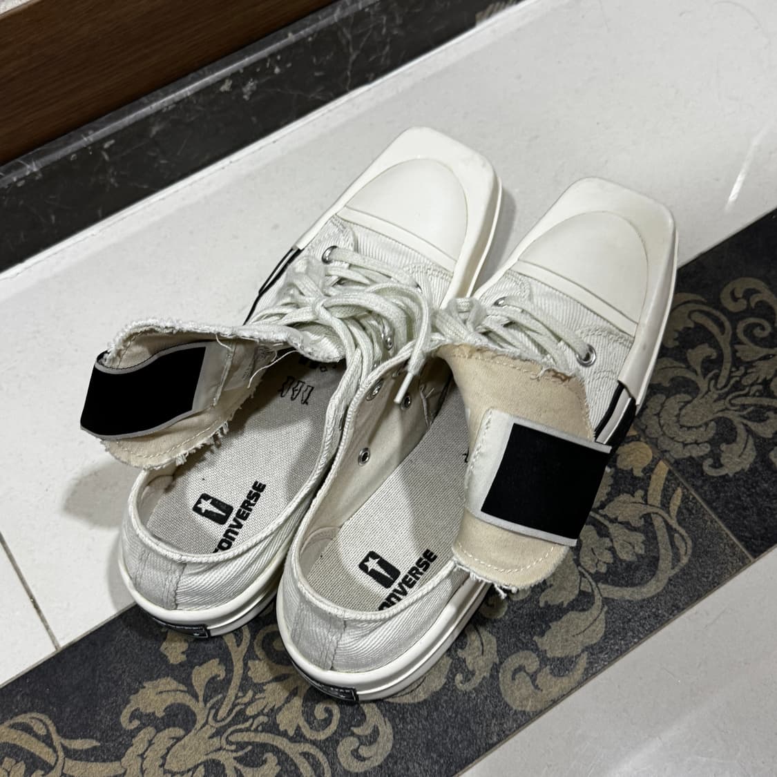 릭오웬스 컨버스 터보다크 로우 화이트 255 상품이미지7