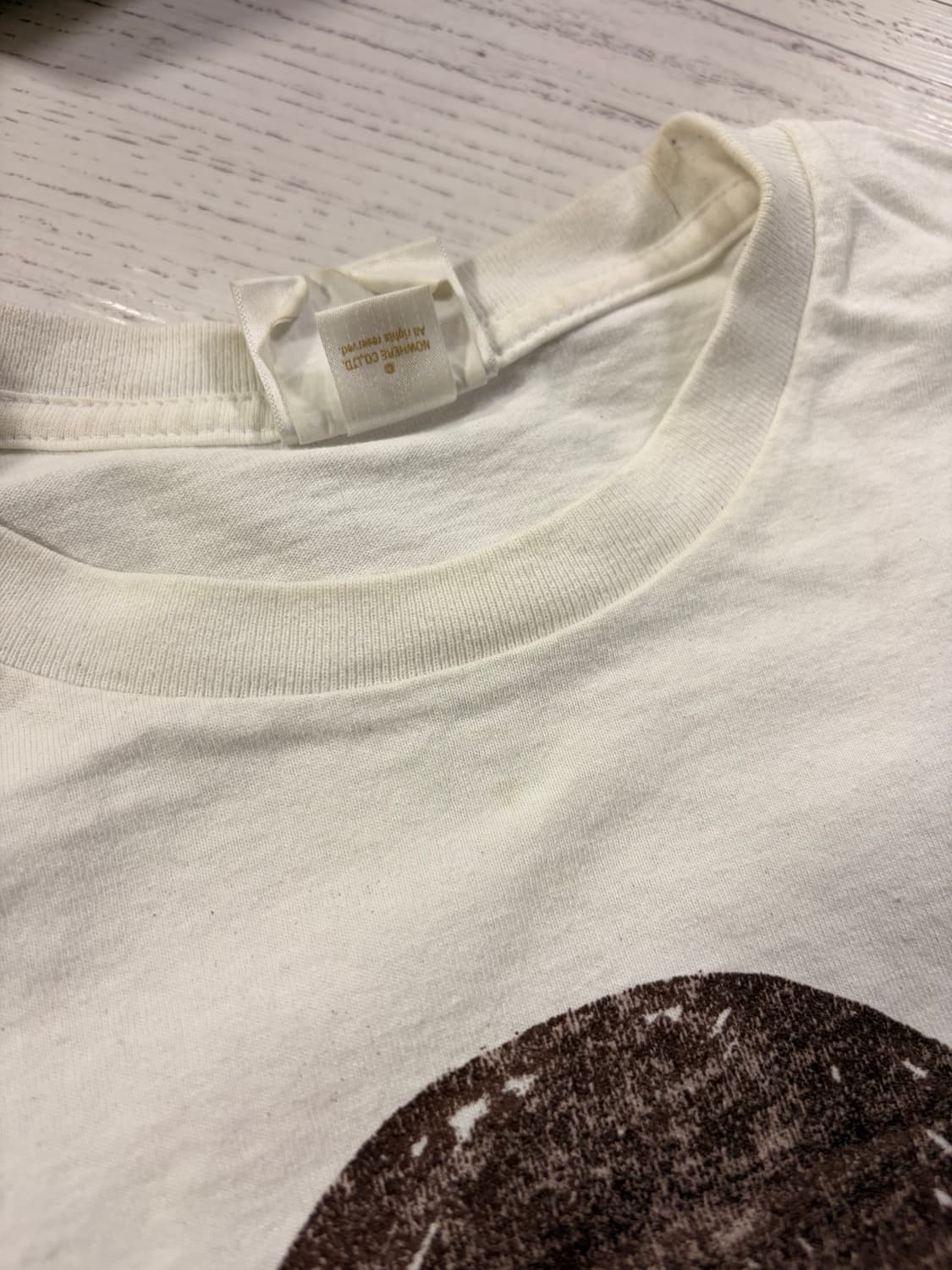 베이프 핸드 드로우 사이드 빅 에이프 헤드 티셔츠 화이트 상품이미지3