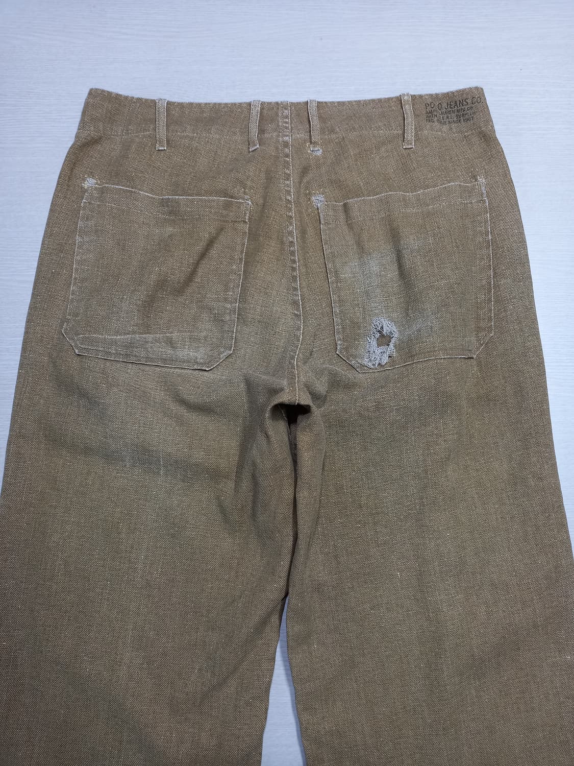 32 POLO RALPH LAUREN 린넨55% 치노 진노랑 32-247 상품이미지4