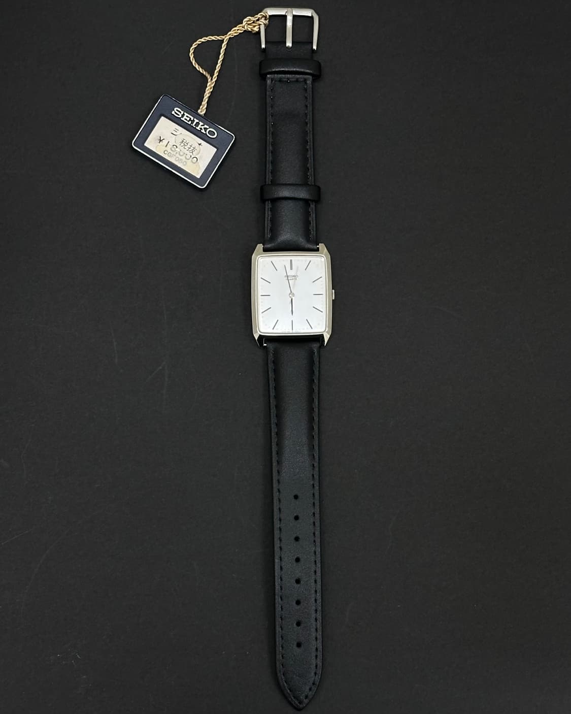 세이코 실버 탱크 쿼츠 시계 상품이미지2