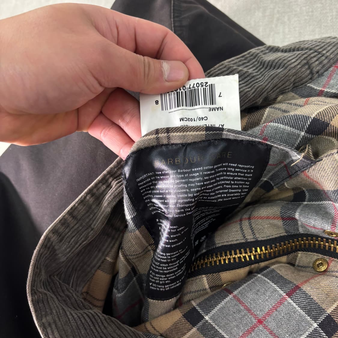 100 바버인터네셔널 A7 자켓 상품이미지8