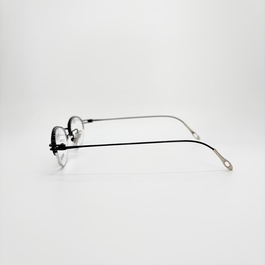 RENOMA 레노마 블랙 오벌 반무테 상품이미지3