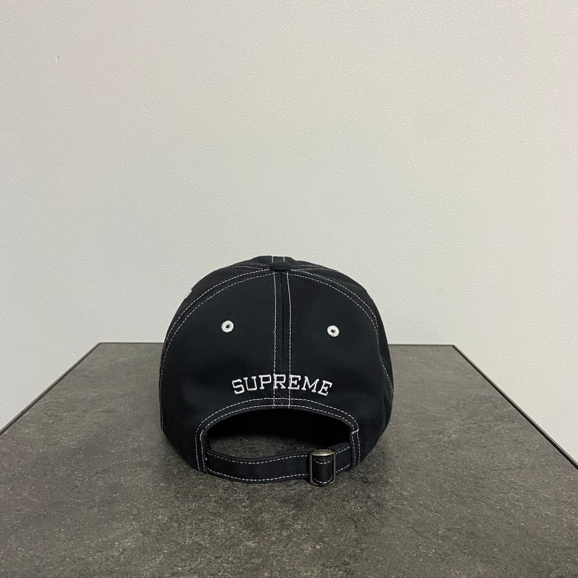 (OS) 슈프림 6패널 볼캡 모자 23SS 바이저 스티치 블랙 상품이미지5