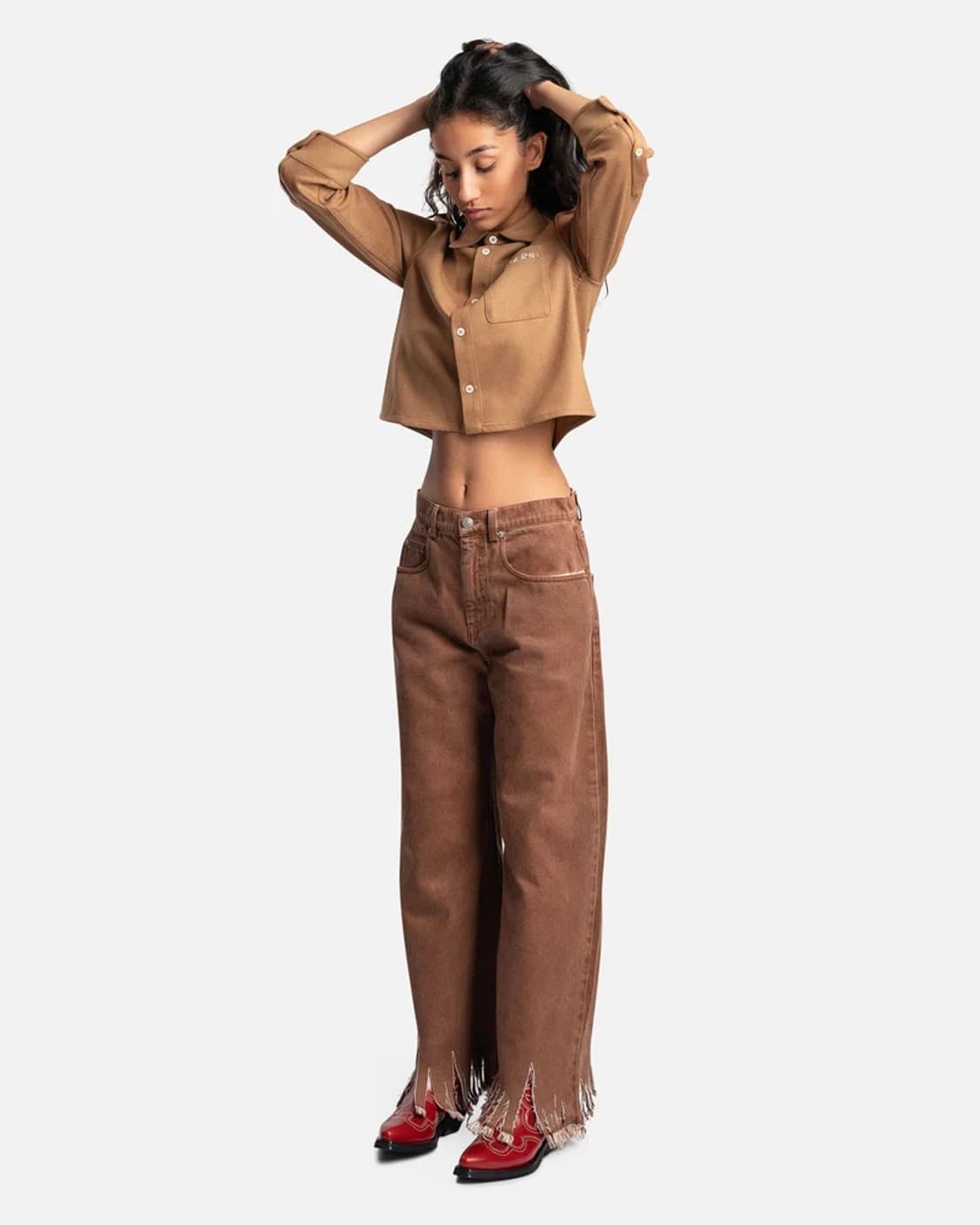 22fw 마르니 디스트레스드 커프진 상품이미지1