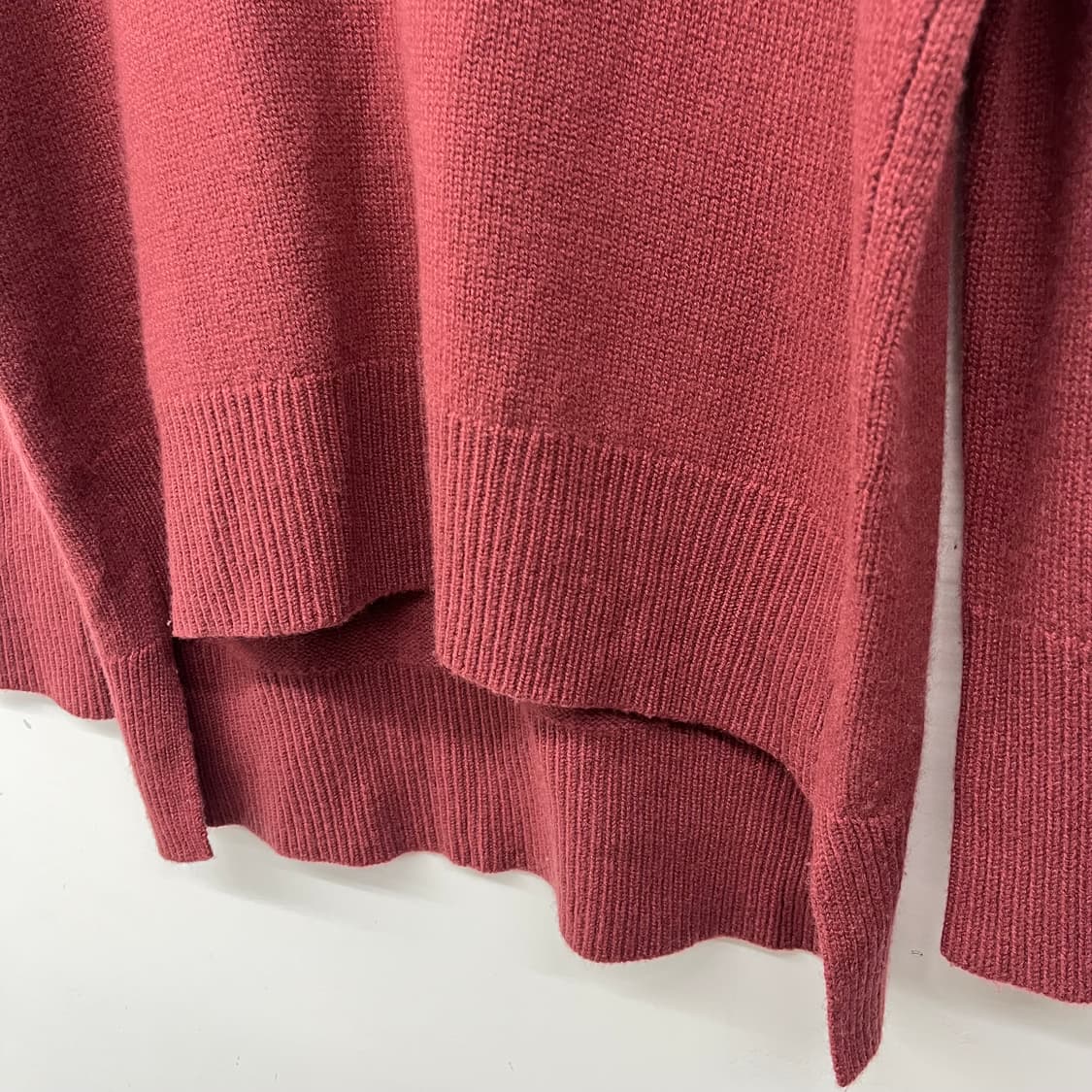 띠어리 캐시미어 100 버건디 니트 스웨터 여L 상품이미지3