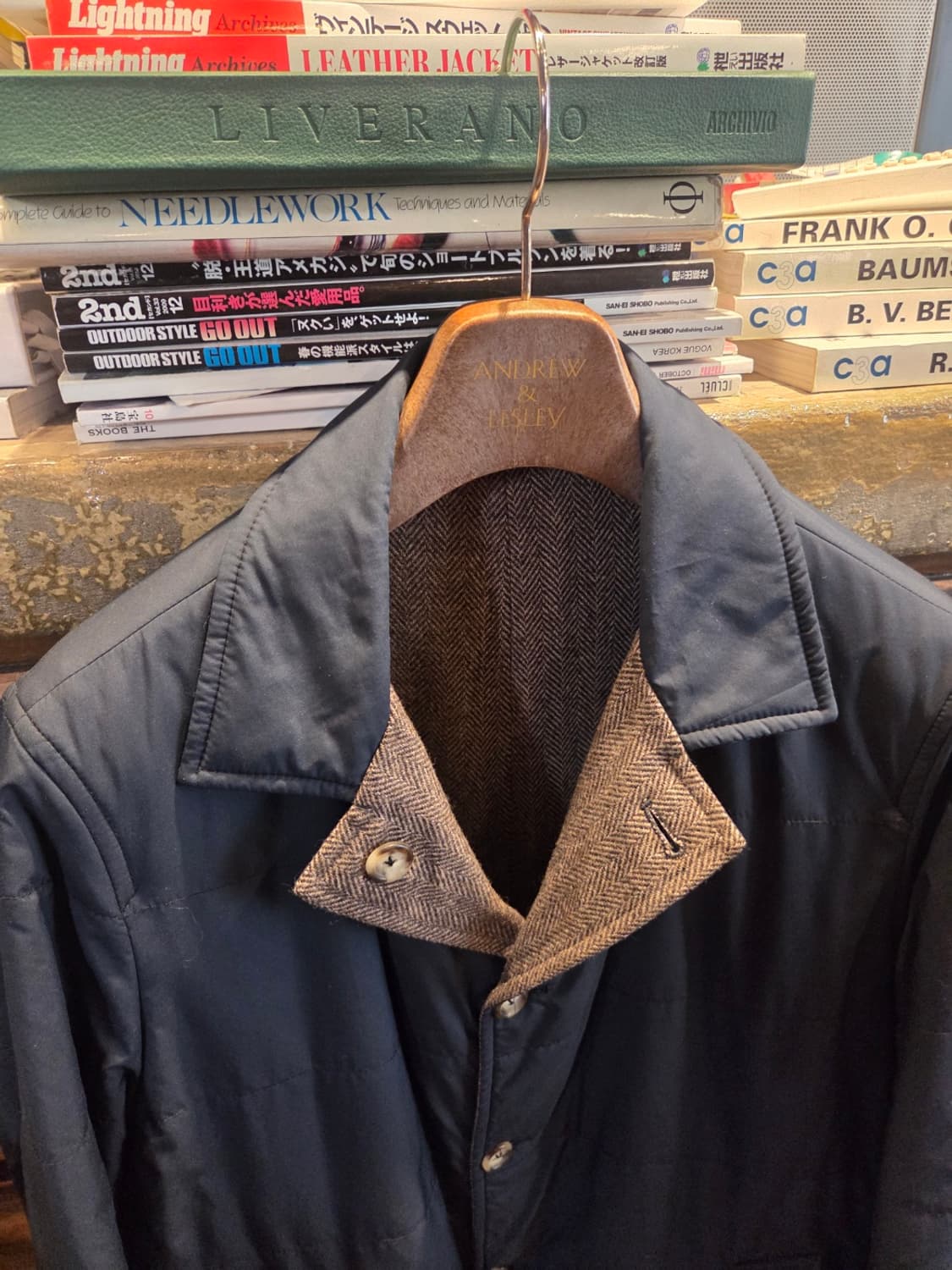 이탈리아 브랜드 브루이어 리버시블 코트 상품이미지2