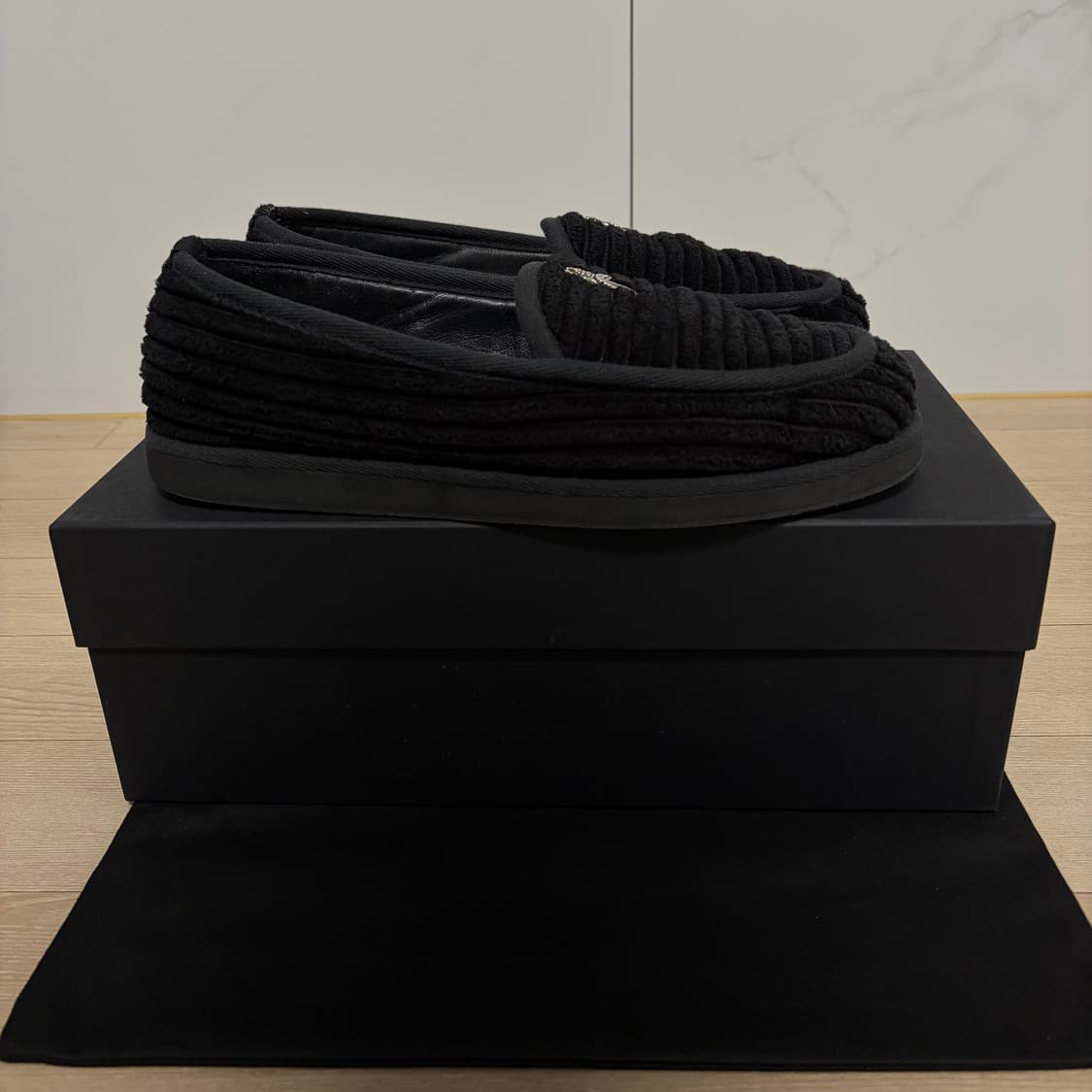 레어) 크롬하츠 Chrome Hearts 코듀로이 대거 로퍼 슬리퍼 42 상품이미지3