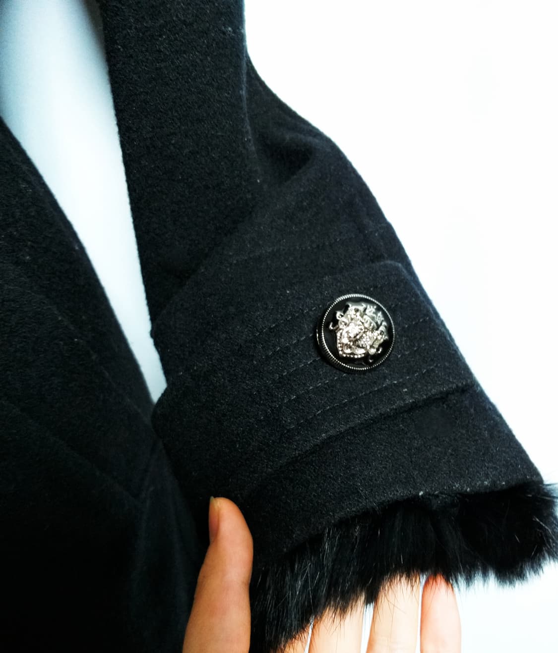 빈티지 퍼코트 대장 y2k자켓 그런지 핀터깔 오네갸루 긱시크 고스펑크 상품이미지3