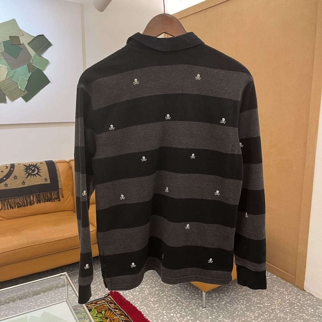 폴로 랄프로렌 해골패턴 단가라 럭비 긴팔카라티 90 C05878 상품이미지2