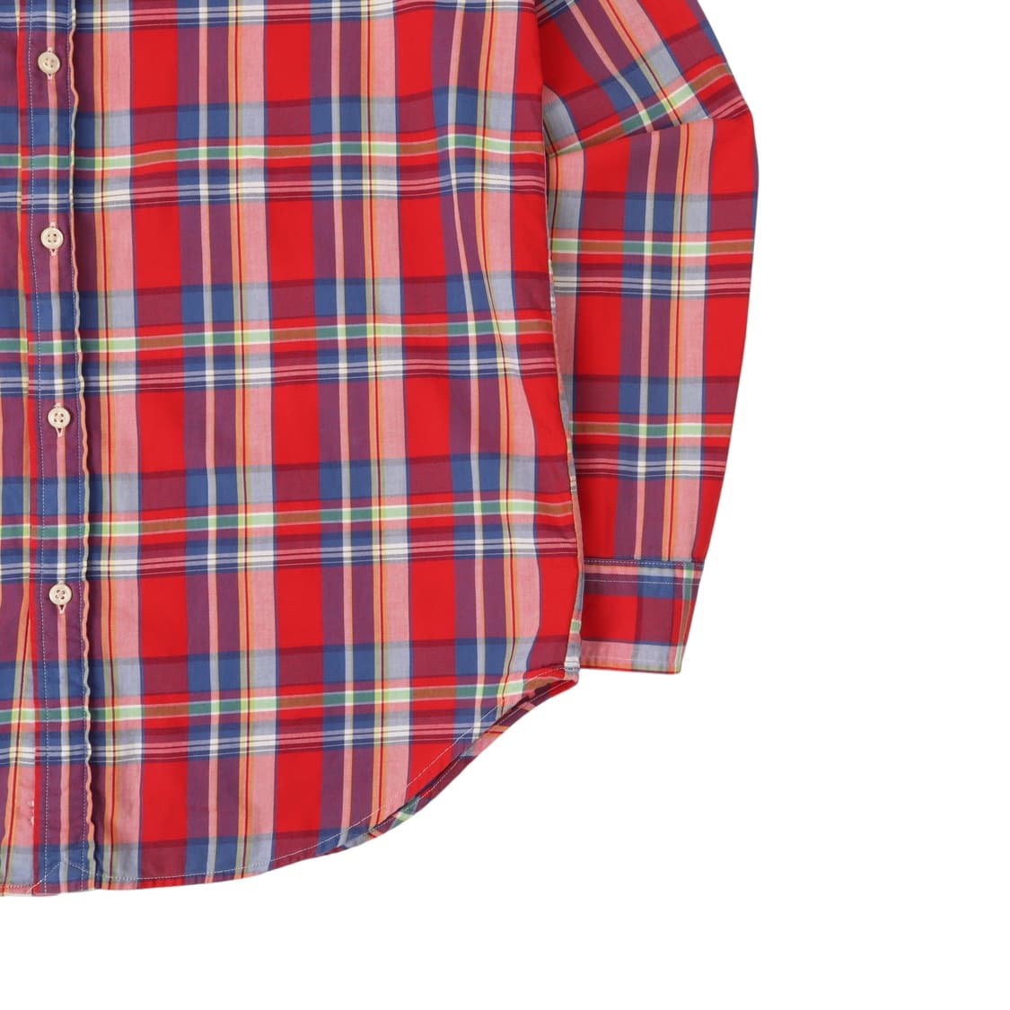 폴로 랄프로렌 레드 마드라스 체크 셔츠 상품이미지3