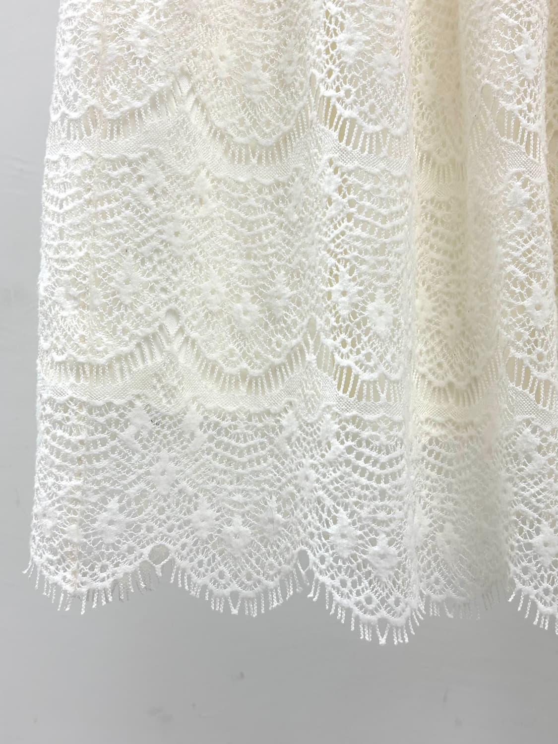 빈티지 아이보리 레이스 샤 스커트 상품이미지6