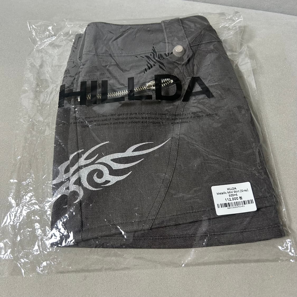 힐다 메탈릭 미니 스커트 25fw HILLDA 상품이미지3