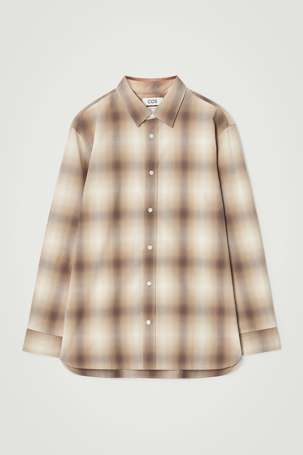 COS 코스 릴랙스드핏 체크 코튼 셔츠 M 상품이미지1