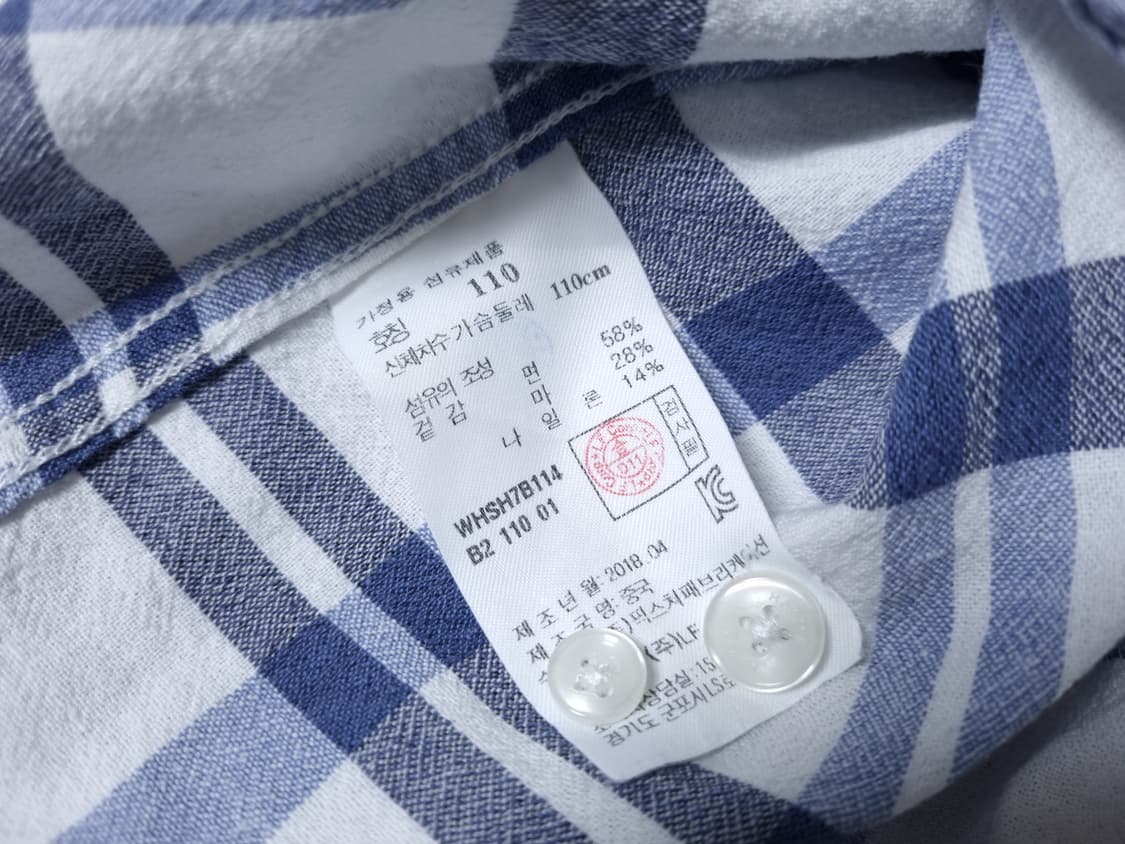 [무료배송][110]헤지스 남성용 체크 린넨 반팔 셔츠 남방 상품이미지9