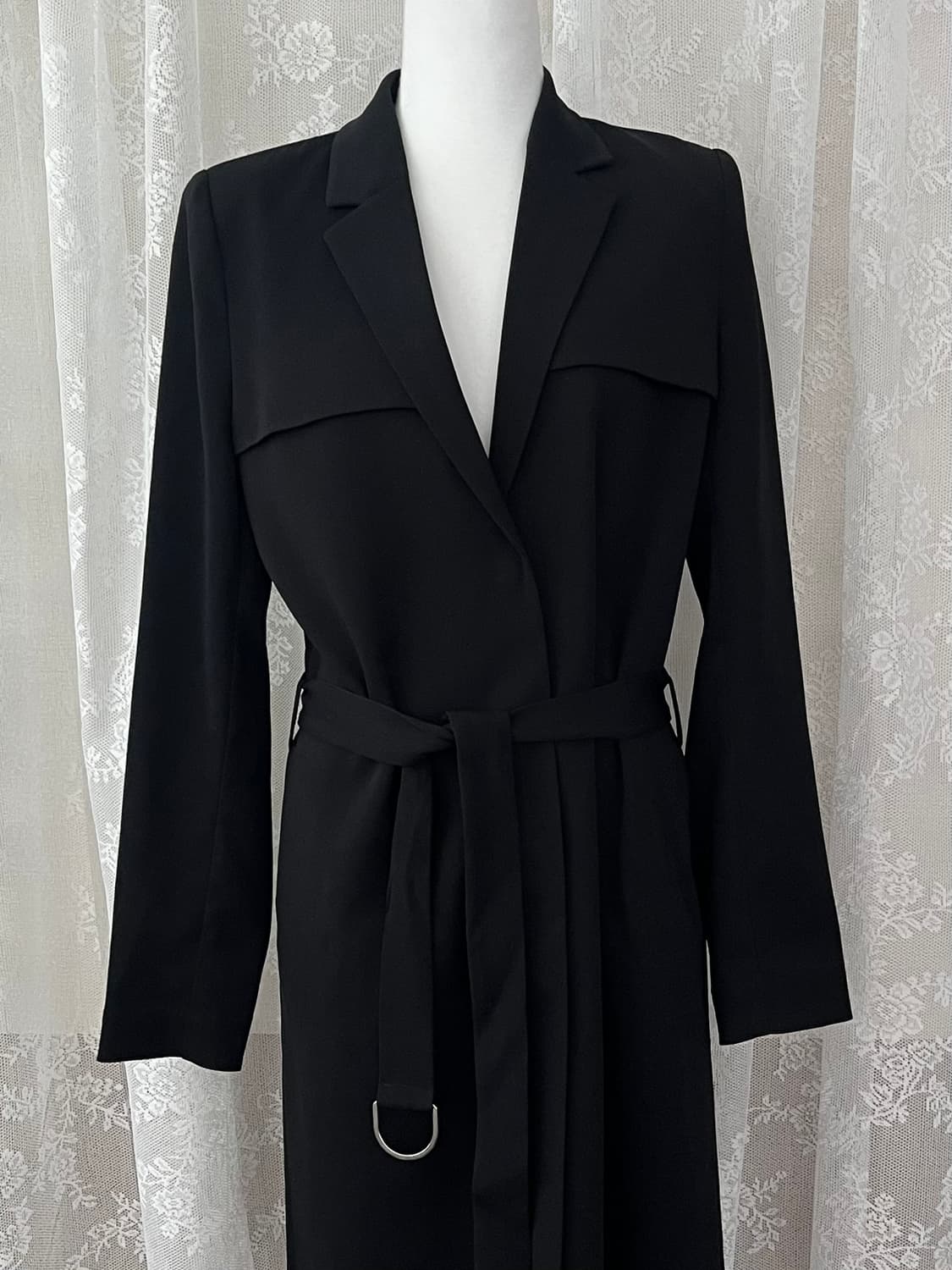 38) 앤아더스토리즈 트렌치코트 블랙 상품이미지3