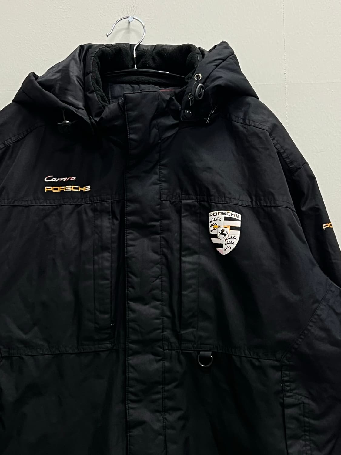 포르쉐 기모 바람막이 자켓 블랙 상품이미지3