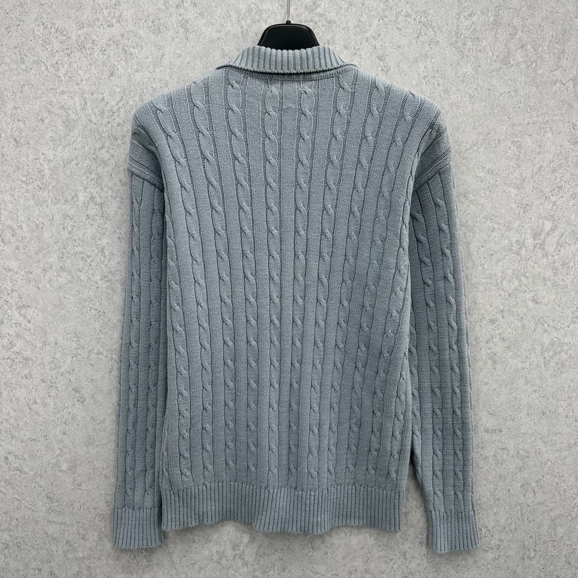 100 LEE 리 남자 꽈배기 카라 니트 상품이미지2