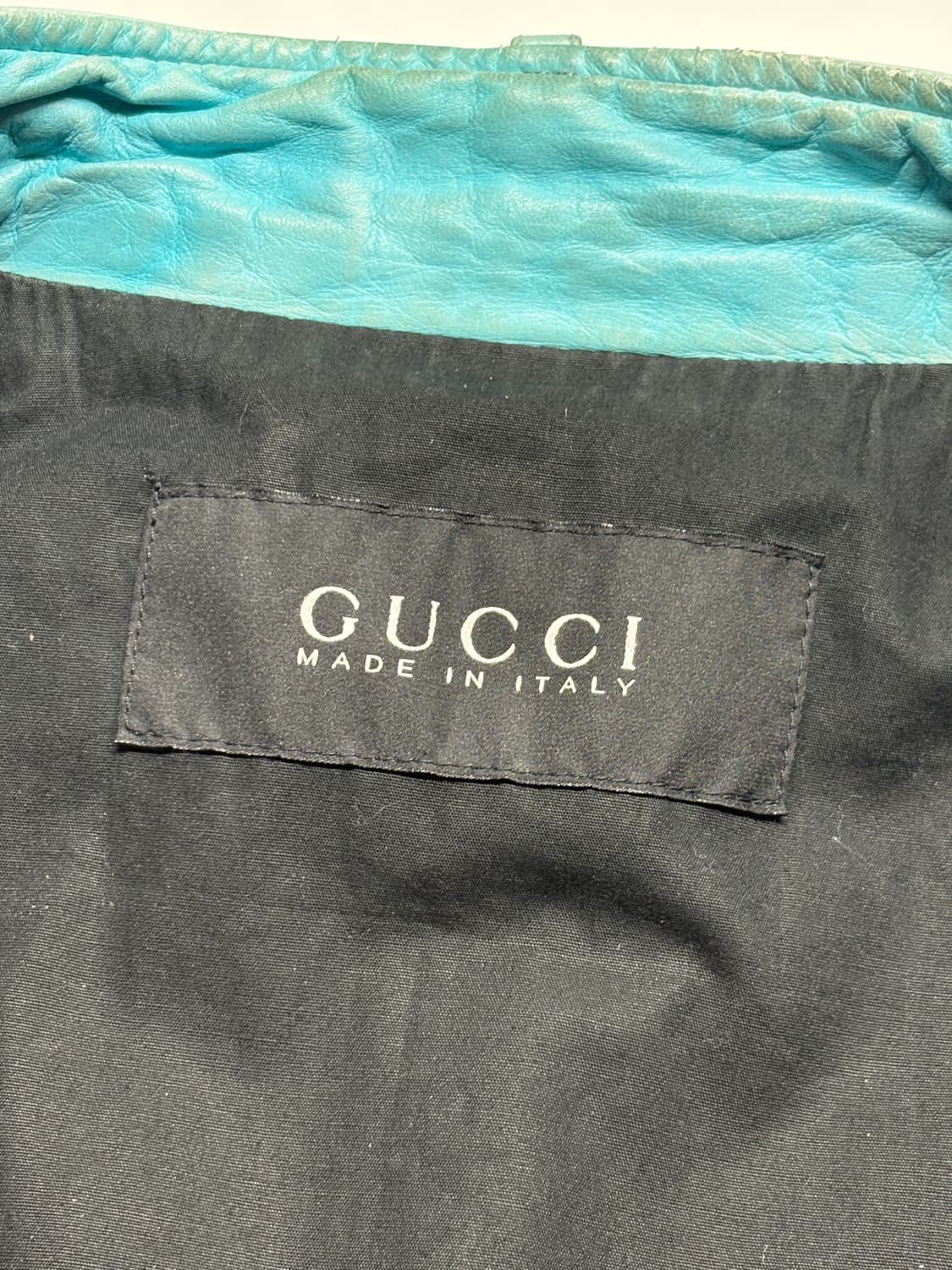 구찌 09ss 그라데이션 레더 바이커 자켓 상품이미지4