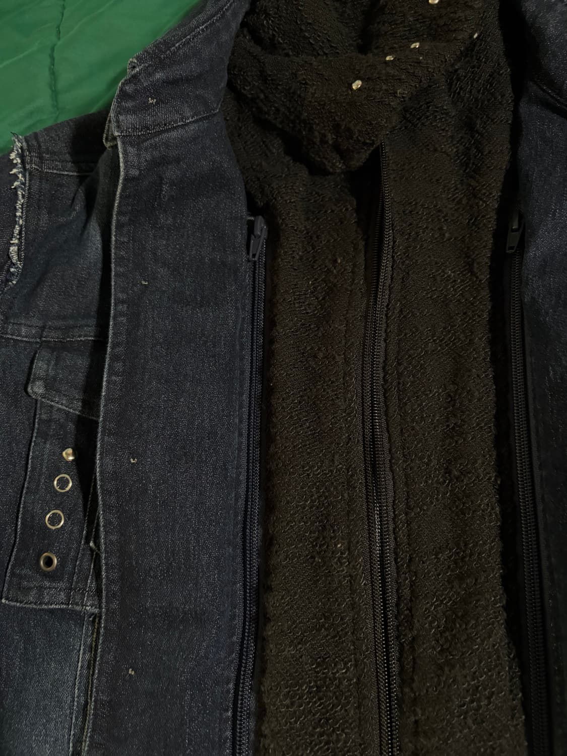 knit hooded denim jacket 상품이미지4
