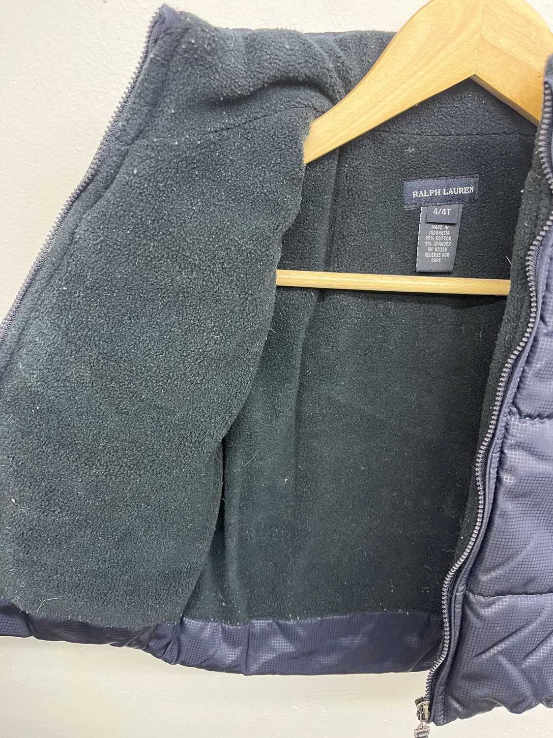 폴로 랄프로렌 빅포니 잉글랜드 키즈 베스트 패딩 4/4T 상품이미지3