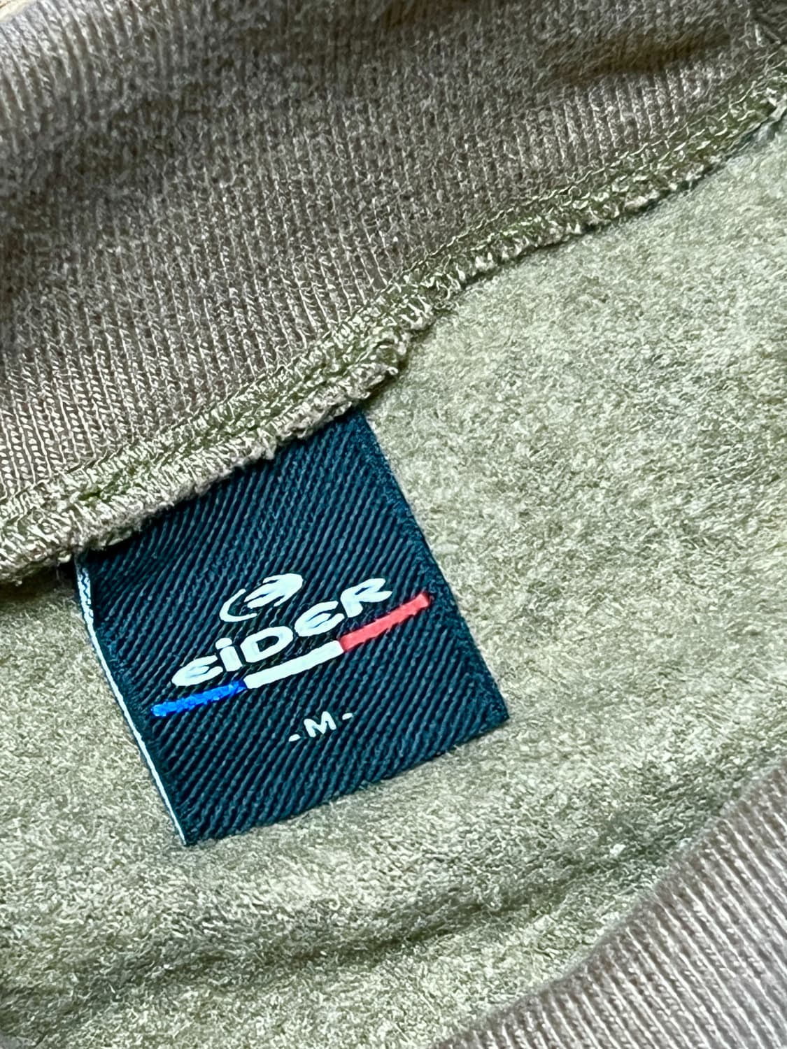 아이더 하이넥 겨울 긴팔티 M 카키 상품이미지5