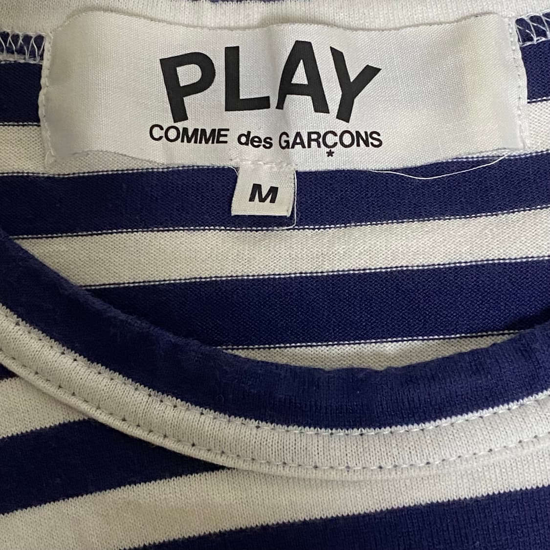 꼼데가르송 더블와펜 롱슬리브 네이비 M 상품이미지5