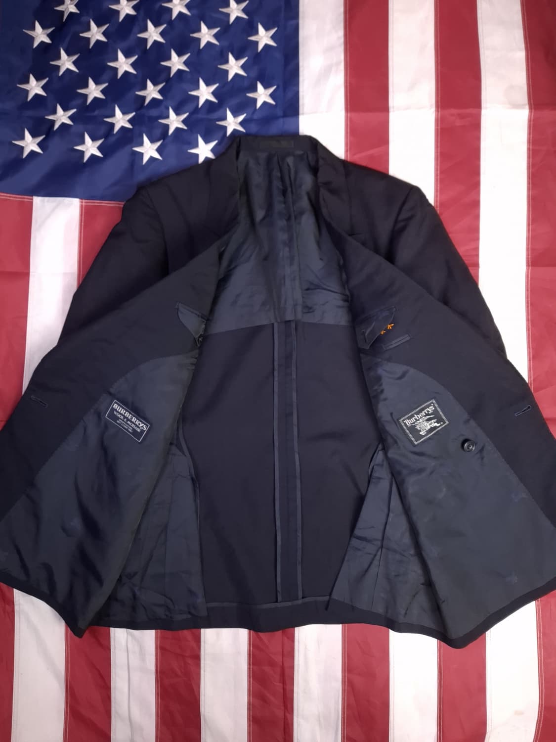 오리지날 일본판 버버리 금장 클래식 더블 울 블레이져 상품이미지9