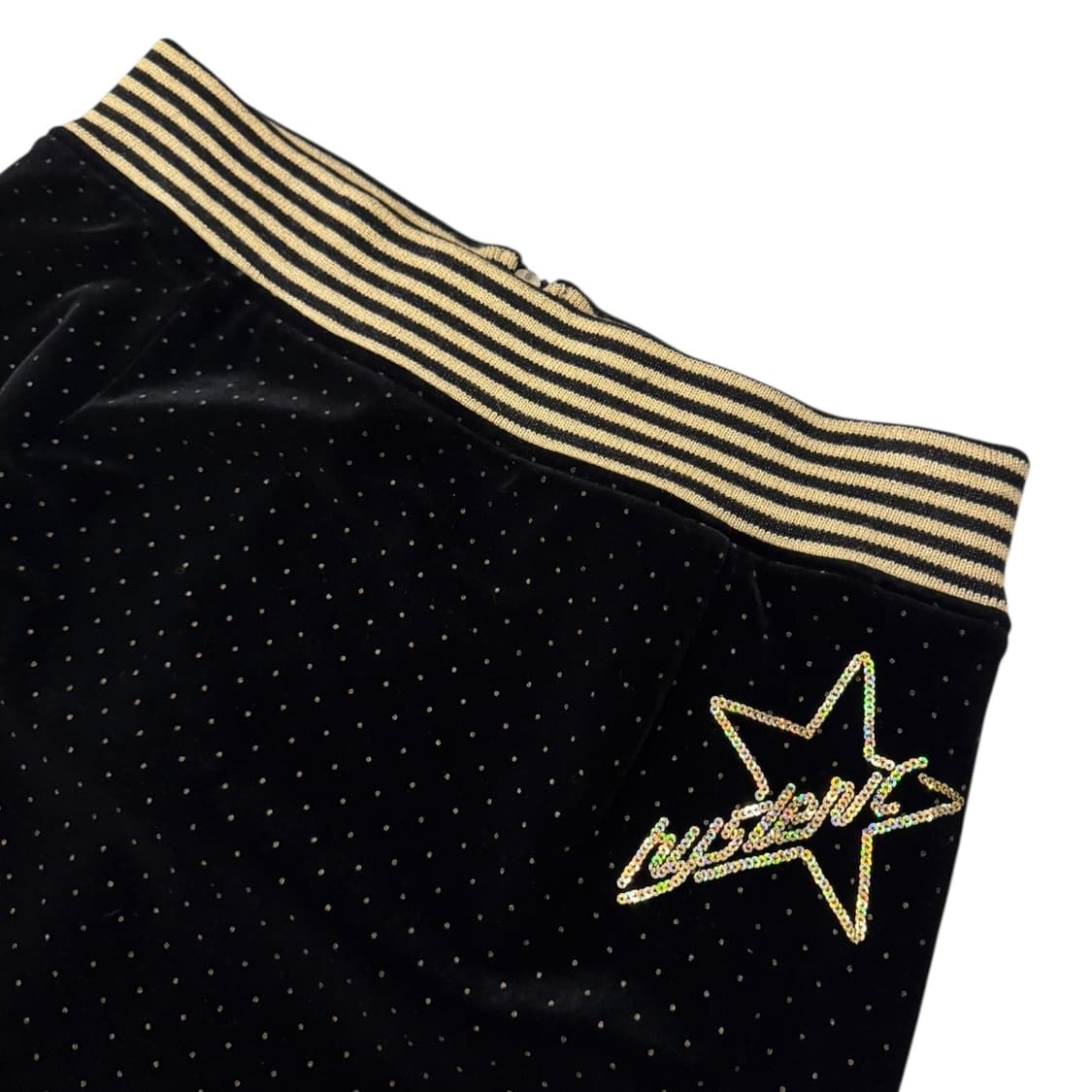 히스테릭글래머 스타로고 벨벳 스커트 블랙 상품이미지5