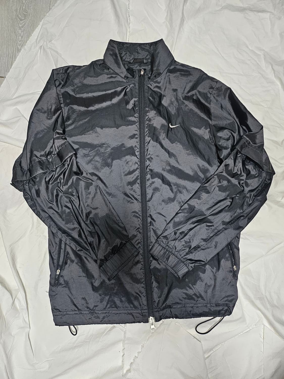 10s 나이키 스우시로고 블랙 경량 바람막이 L 상품이미지1