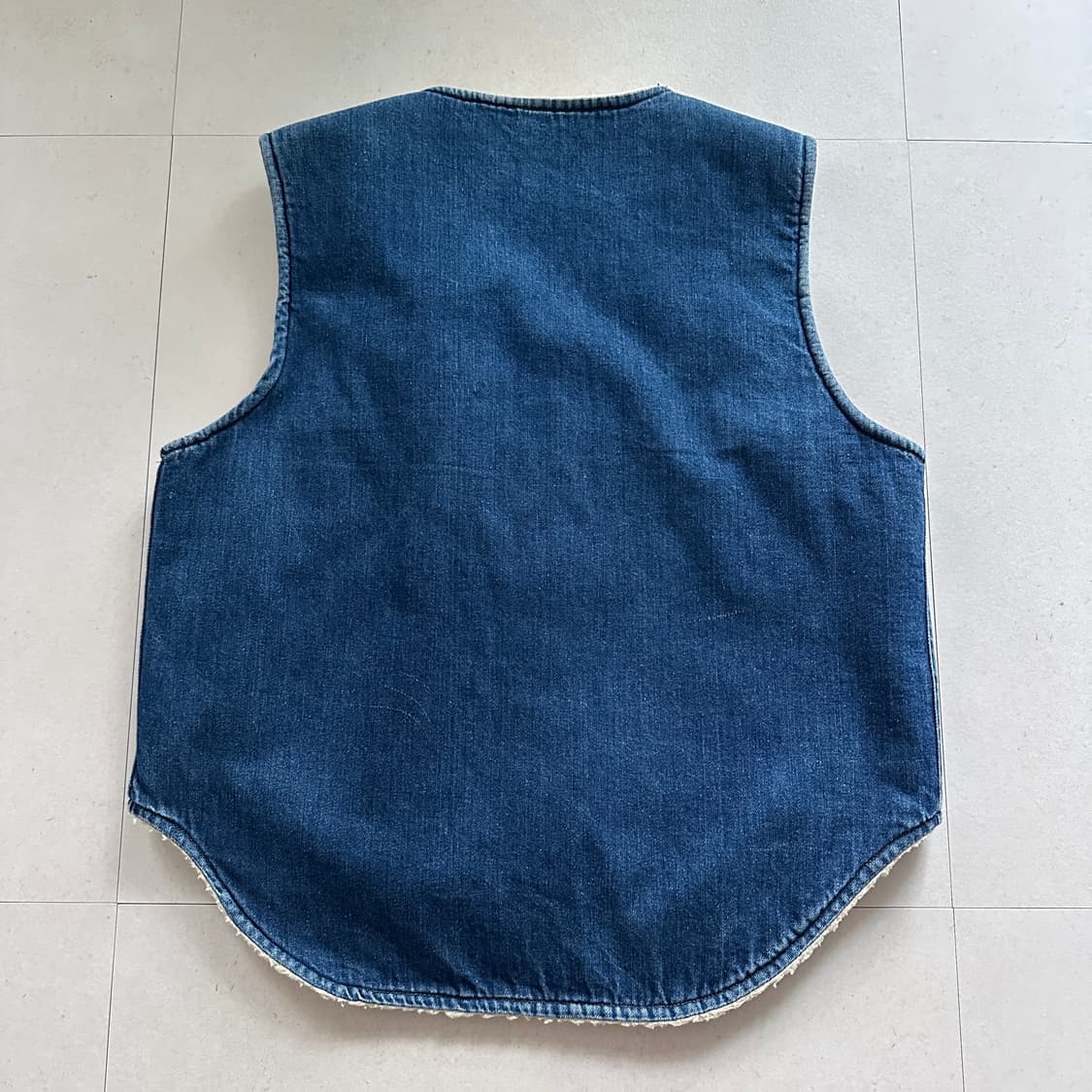 70s 컴온스트롱 웨스턴 렌치 데님 보아 베스트  MADE IN USA 상품이미지6