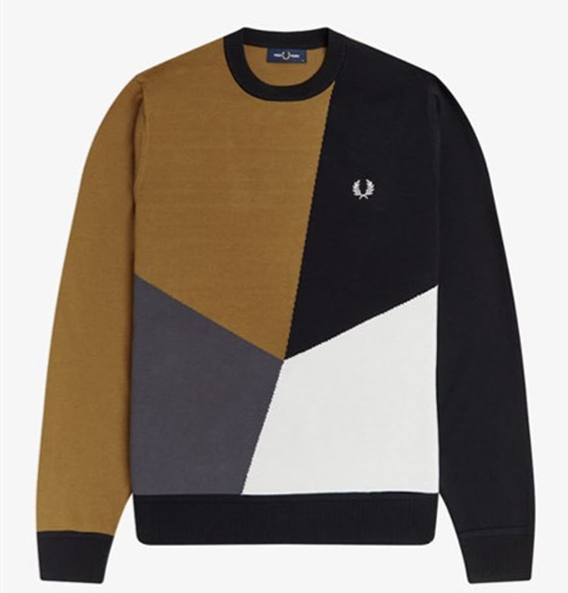 프레드페리(PRED PERRY)사선 블록 니트 상품이미지2