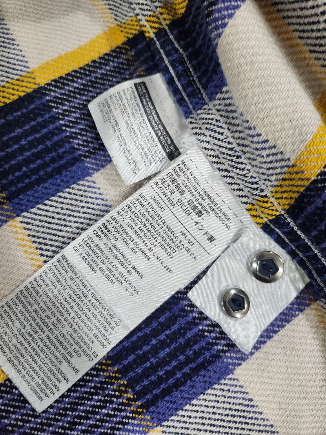 //리바이스 체크 웨스턴 셔츠 S 상품이미지7