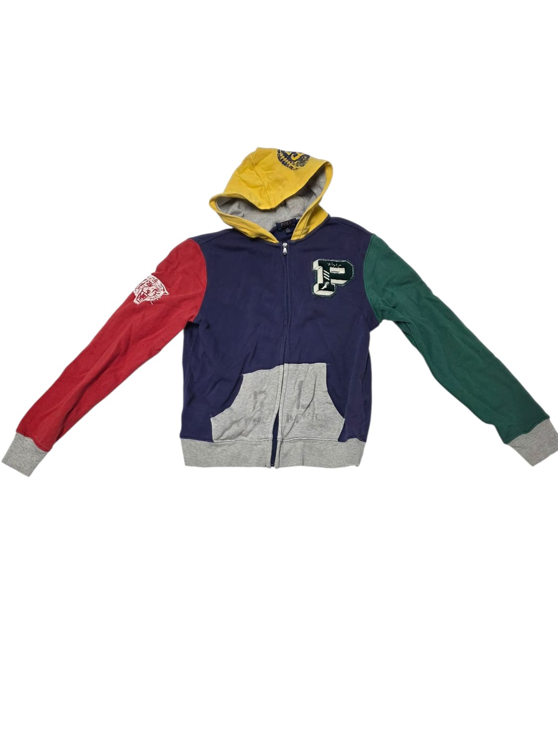 폴로 랄프 로렌 컬러블록 후드집업 타이거 여성 M 상품이미지1