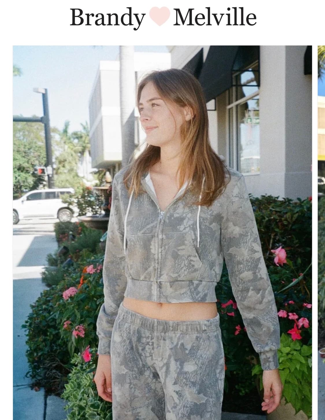 브랜디멜빌 크리스탈 카모플라쥬 후디 리얼트리 후드집업 상품이미지1