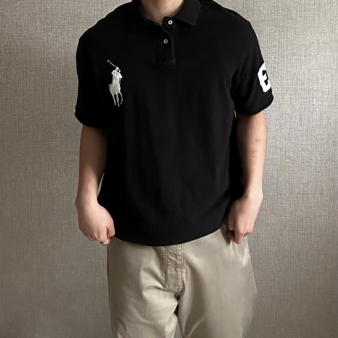 폴로 랄프로렌 빅포니 블랙 반팔 티셔츠 2XL 상품이미지1