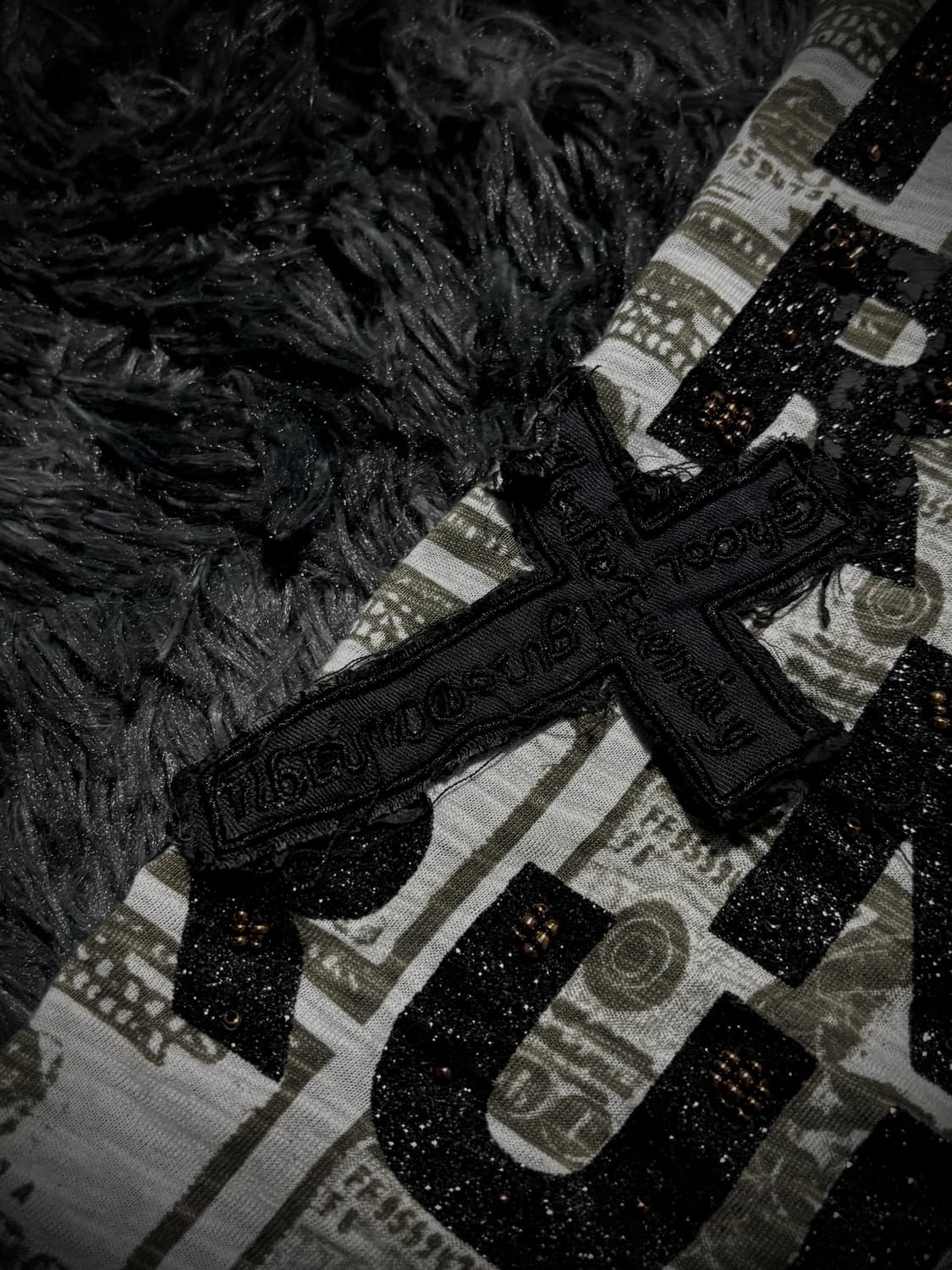 PHILIPP PLEIN 스컬 달러 프린팅 백슬래시 레이스 반팔 티셔츠 상품이미지5
