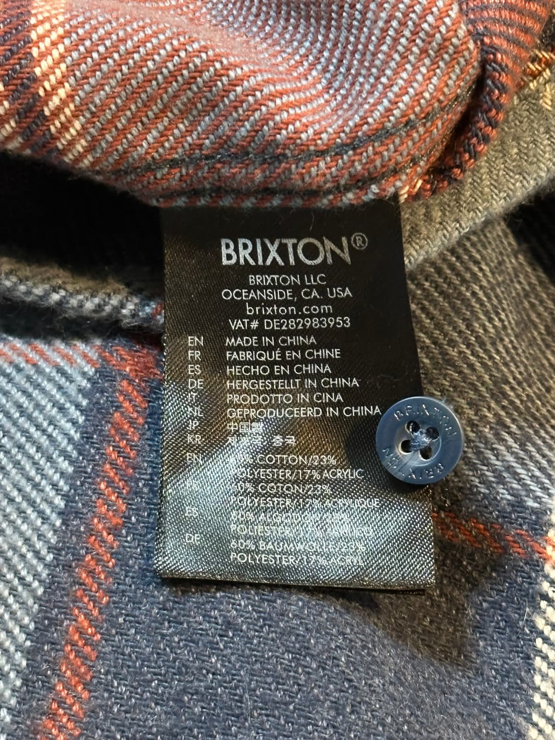 브릭스톤 BRIXTON 투포켓 플란넬 체크셔츠 상품이미지5