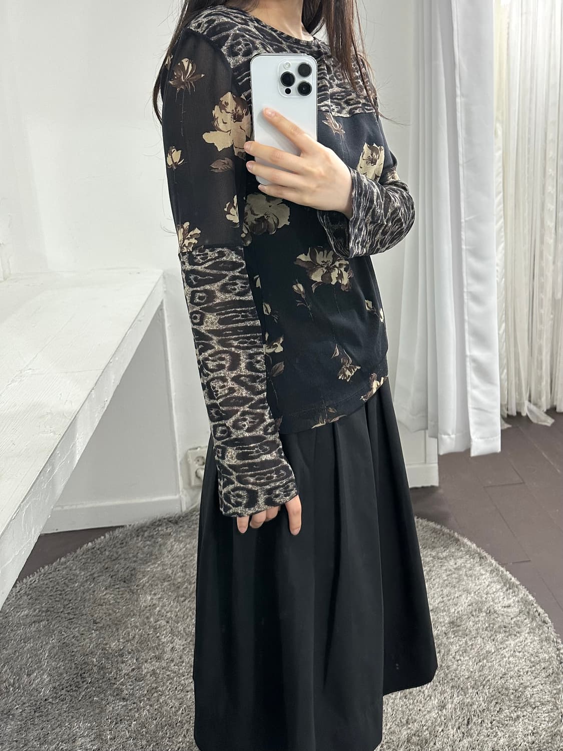 only oriental seethrough mesh longsleeve 상품이미지4