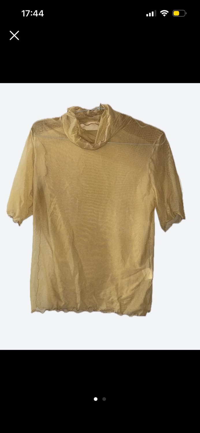 하이넥 시스루 누드 탑 상품이미지1