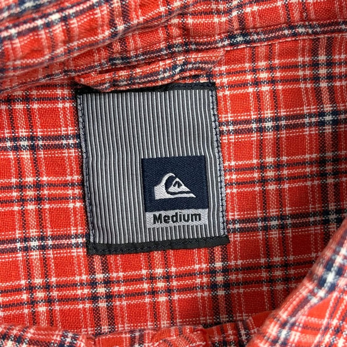 퀵실버 오렌지 체크 셔츠 v1878 상품이미지6