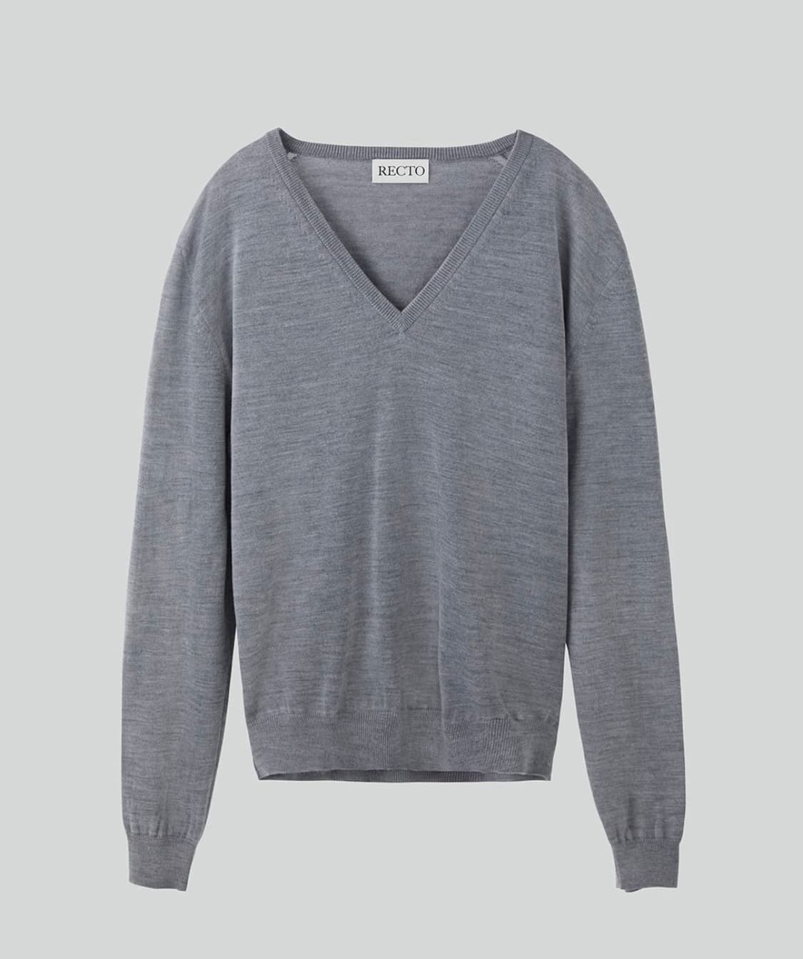 M 렉토 브이넥 니트 그레이 상품이미지1