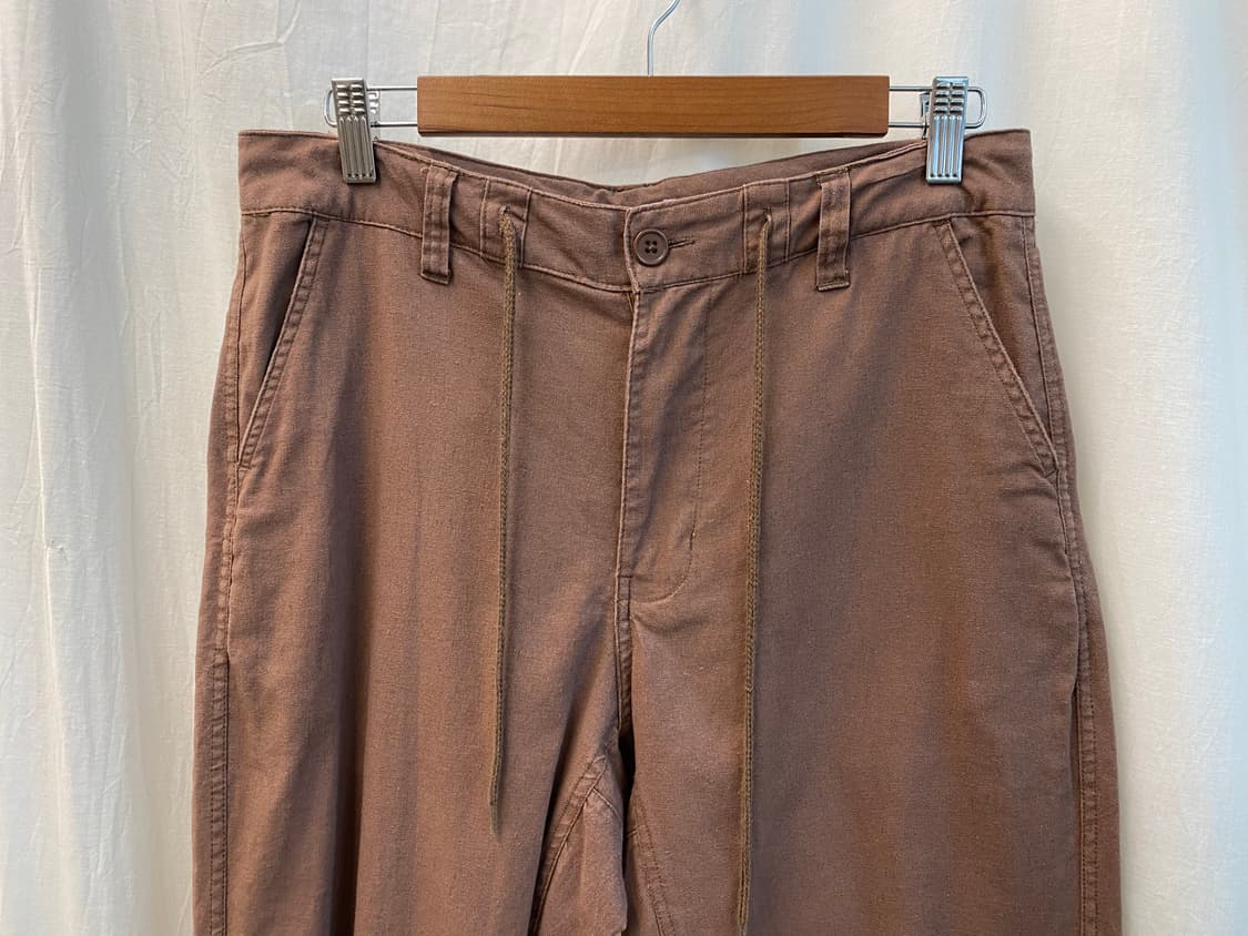 ROCKY MONROE 린넨면 브라운 7부조거팬츠(L) 상품이미지3