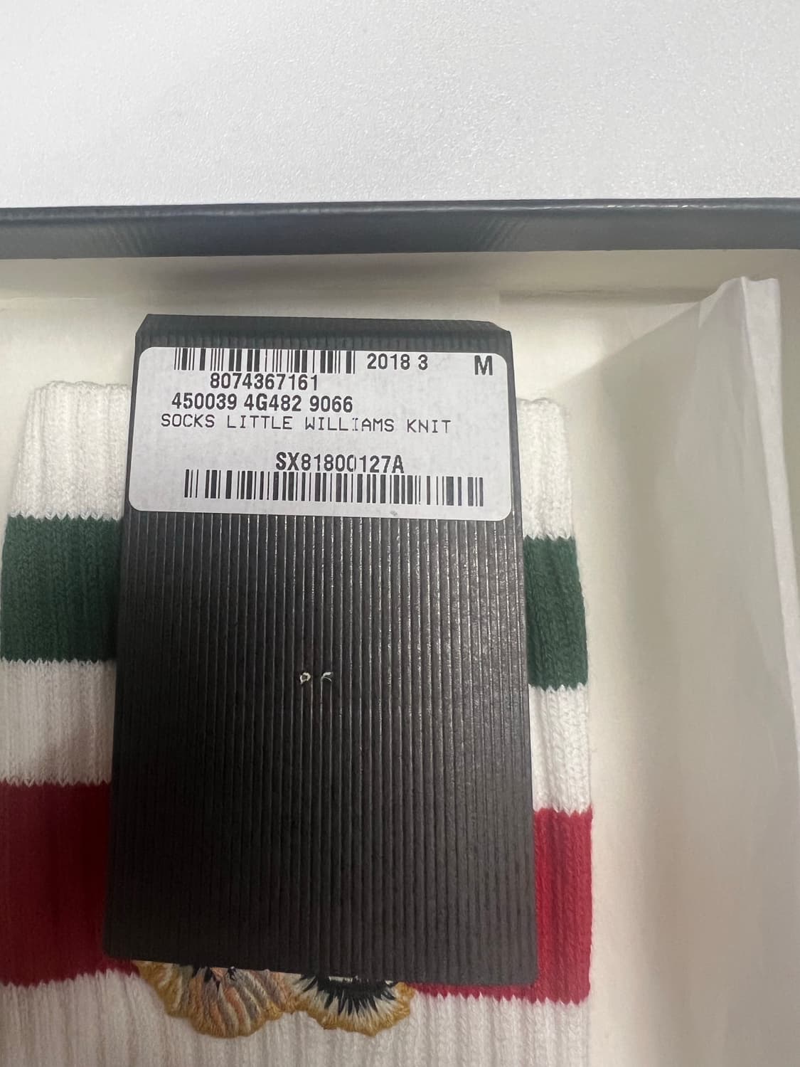 구찌 타이거 자수 양말 M 새제품 상품이미지3